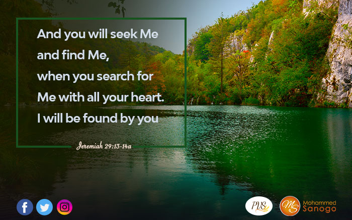 Seek God till you find Him!