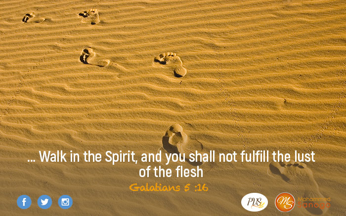 Walk in the Spirit and you shall not fulfill the lust of the flesh !