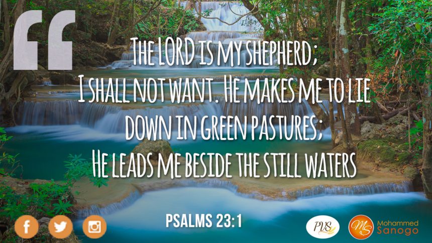 THE GOOD SHEPHERD LEADS YOU TO PEACEFUL WATERS!